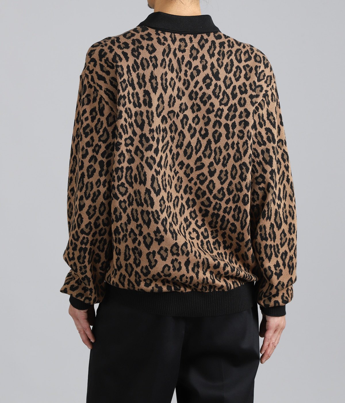 LEOPARD KNIT POLO SHIRT | WACKO MARIA(ワコマリア) / トップス