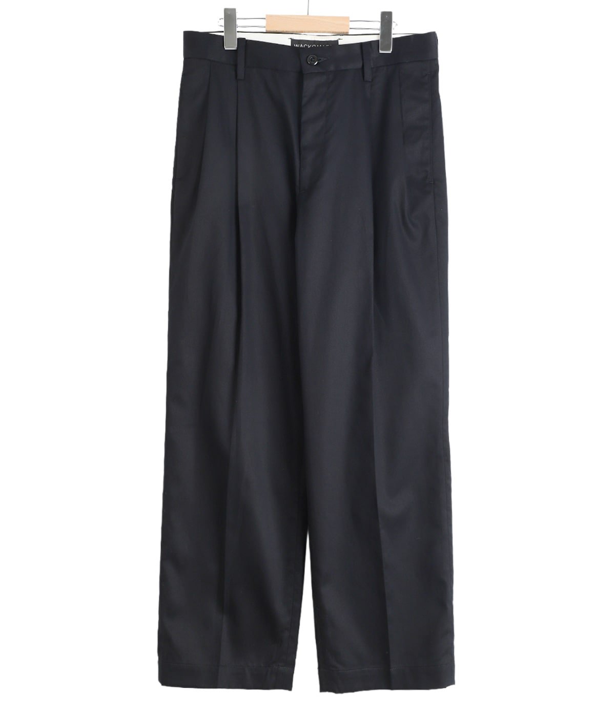 WACKO MARIA DOUBLE PLEATED TROUSERS 黒 DOUBLE PLEATED CHINO TROUSERS | WACKO MARIA(ワコマリア) / パンツ