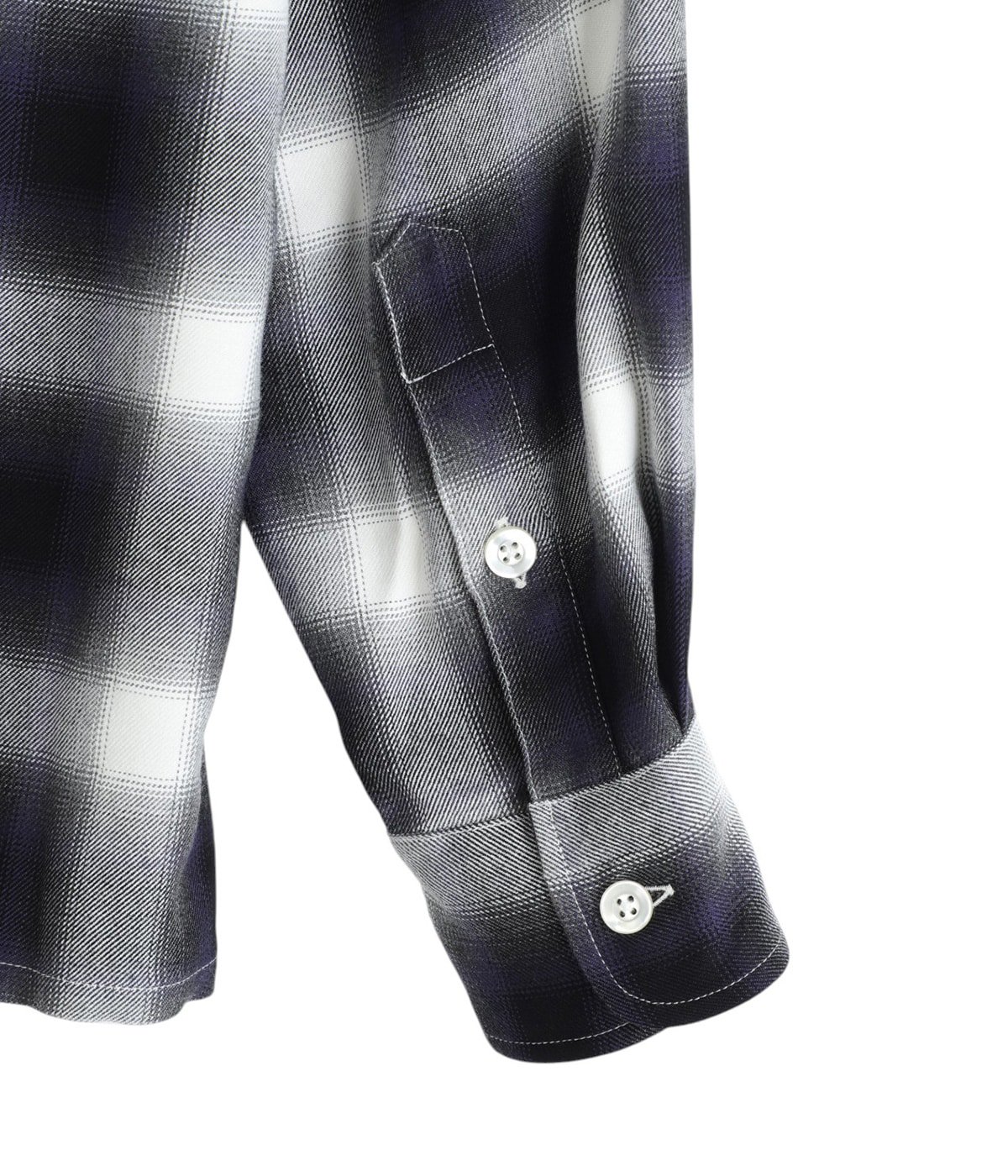 OMBRE CHECK OPEN COLLAR SHIRT L/S ( TYPE-4 ) | WACKO MARIA