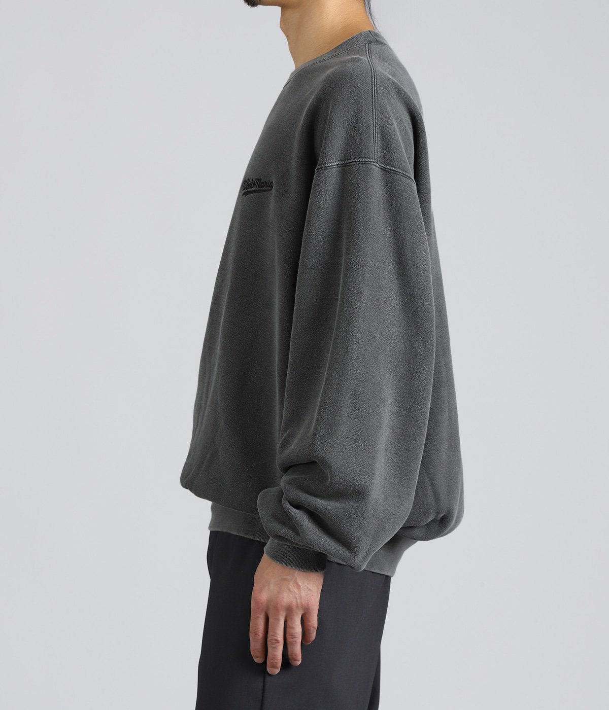 WASHED MIDDLE WEIGHT CREW NECK SWEAT SHIRT ( TYPE-1 ) | WACKO
