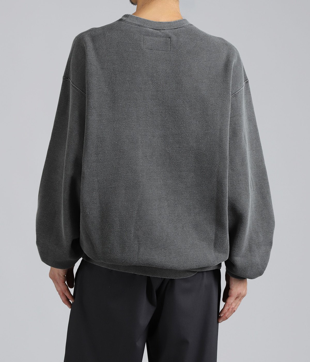 WASHED MIDDLE WEIGHT CREW NECK SWEAT SHIRT ( TYPE-1 ) | WACKO