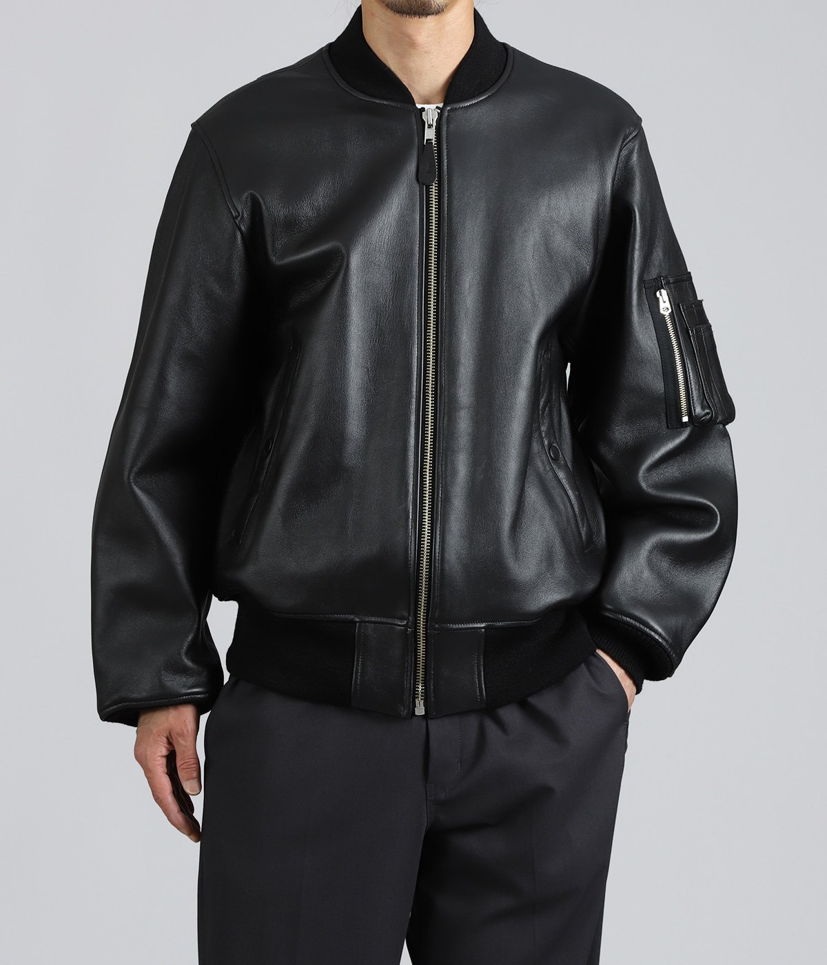 LEATHER MA-1 FLIGHT JACKET ( TYPE-2 ) | WACKO MARIA(ワコマリア