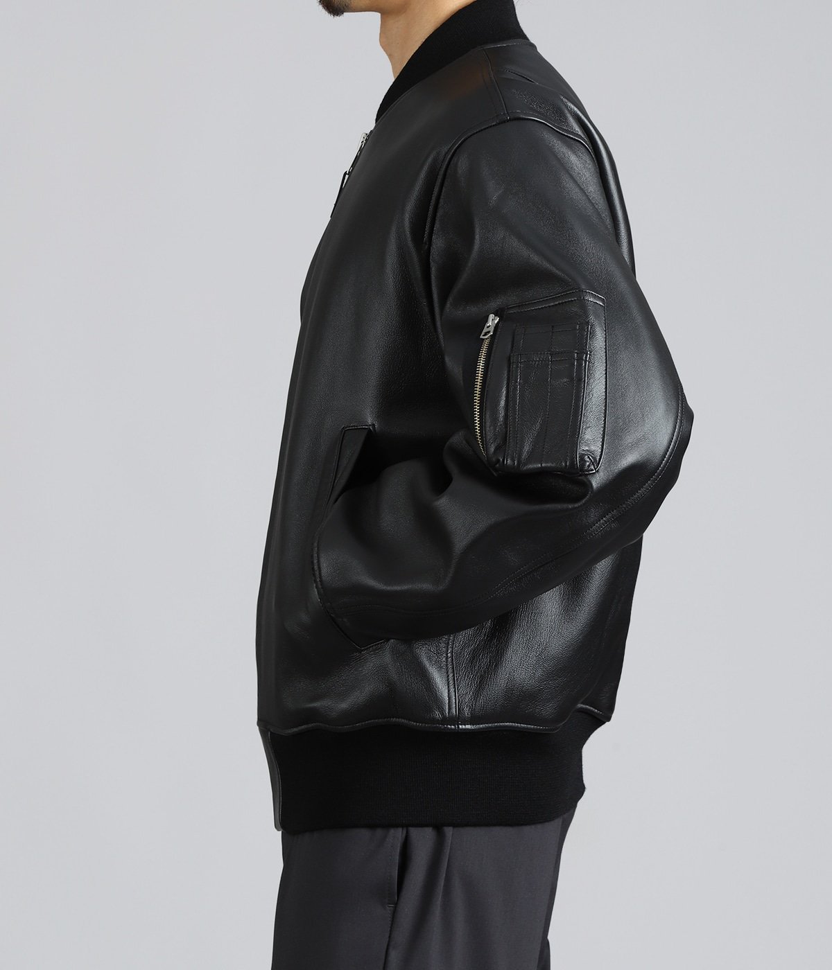 LEATHER MA-1 FLIGHT JACKET ( TYPE-2 ) | WACKO MARIA(ワコマリア