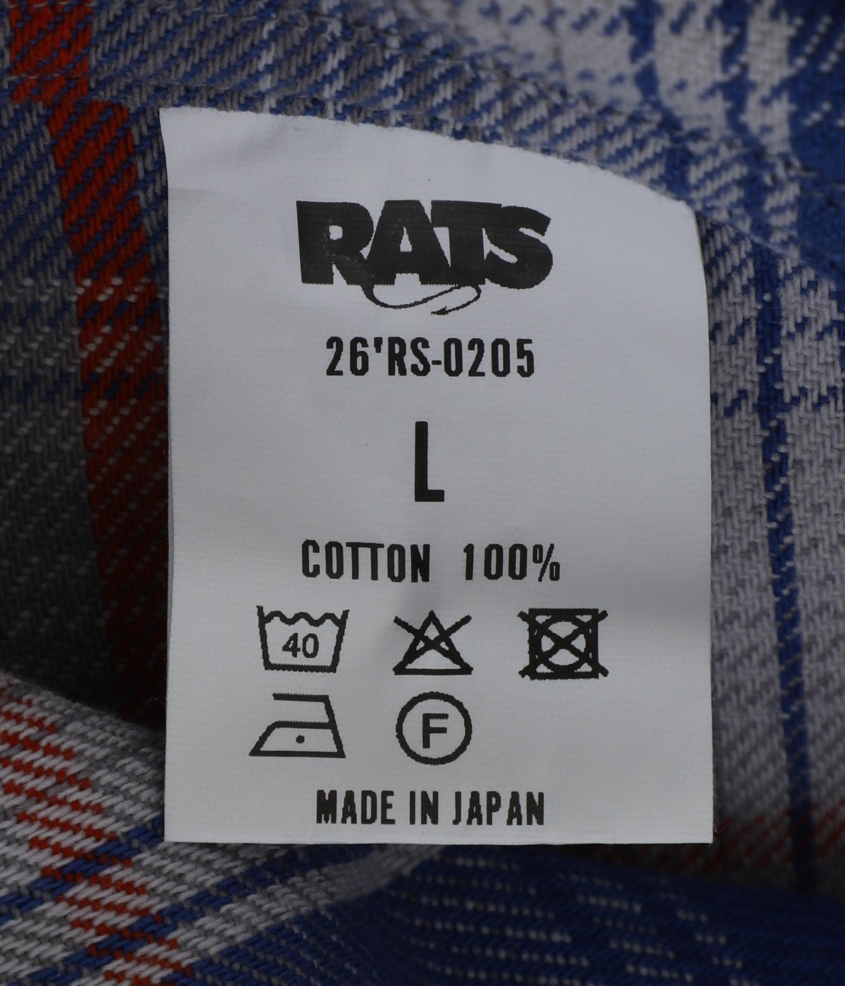 COTTON FLANNEL CHECK SHIRT | RATS(ラッツ) / トップス 長袖シャツ