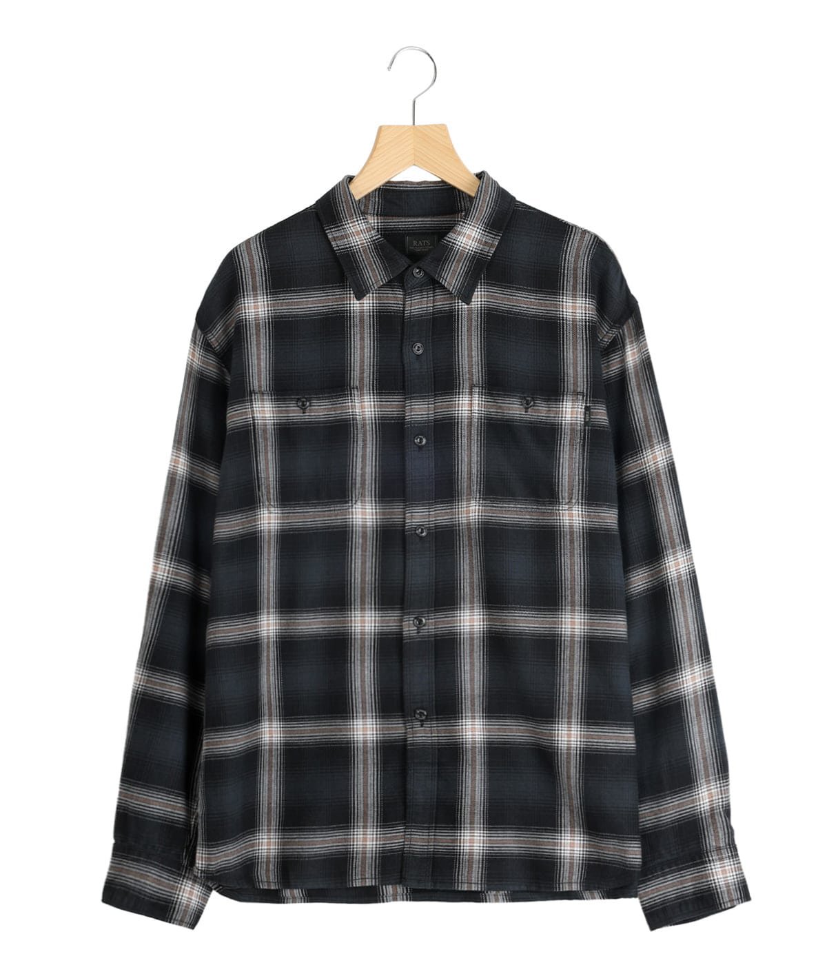 COTTON RAYON CHECK SHIRT | RATS(ラッツ) / トップス 長袖シャツ