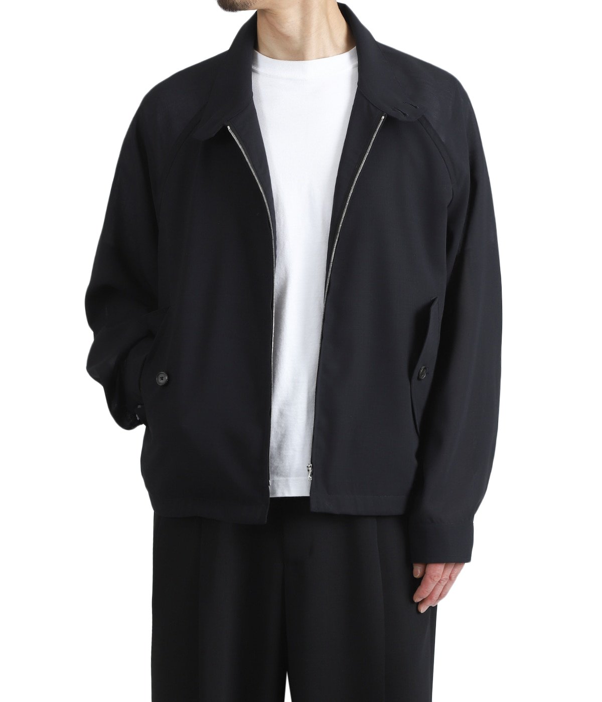 ザ・クラシック 極美品 23SS ウールギャバ ハリントン ジャケット HARRINGTON -WASHABLE SUUMER WOOL- | The CLASIK(ザ クラシック