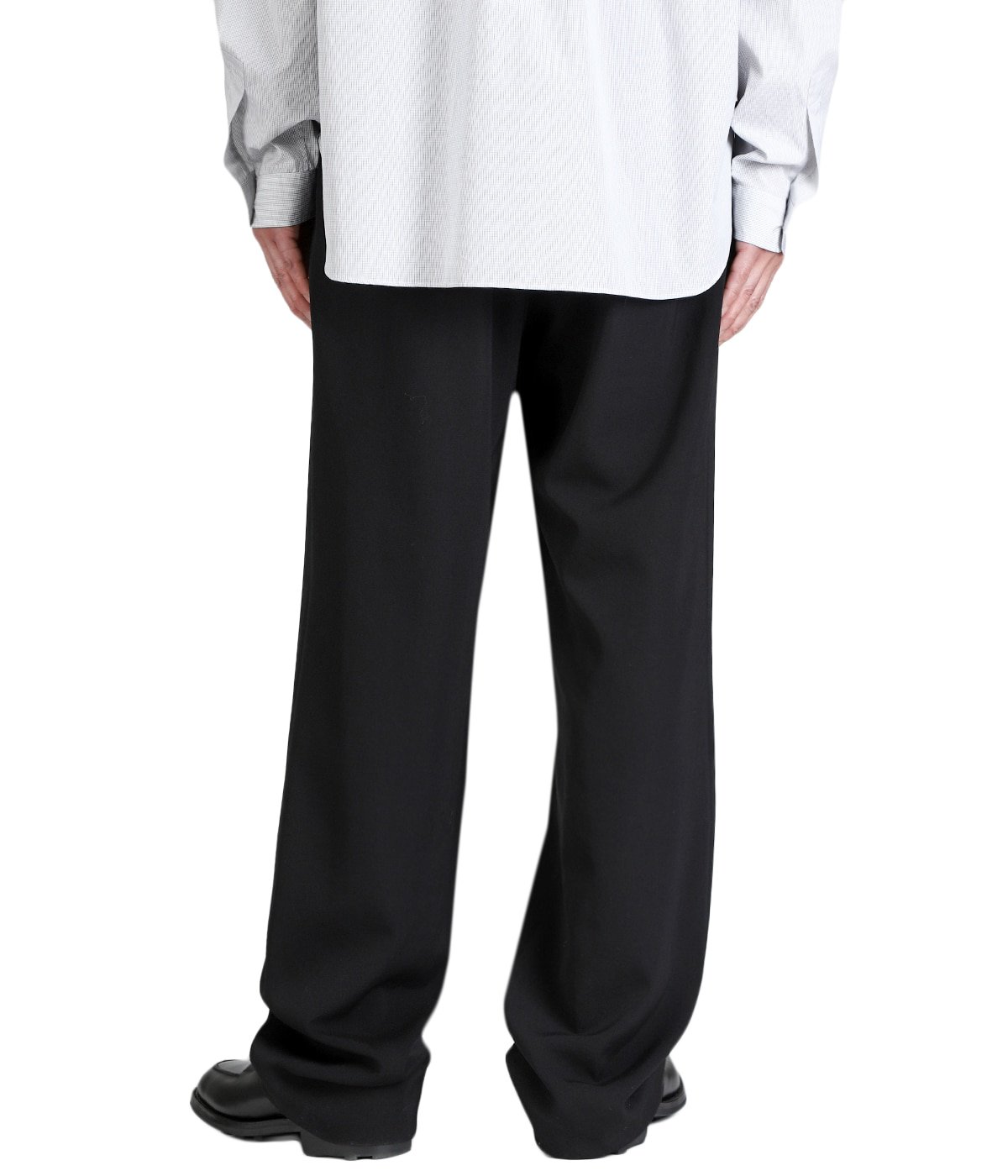 INVERTED PLEATS TROUSER -WASHED WOOL GABADINE- | The CLASIK(ザ