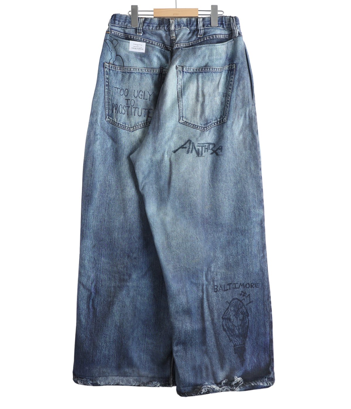 PRINT DENIM WIDE PT | TALKING ABOUT THE ABSTRACTION(トーキング