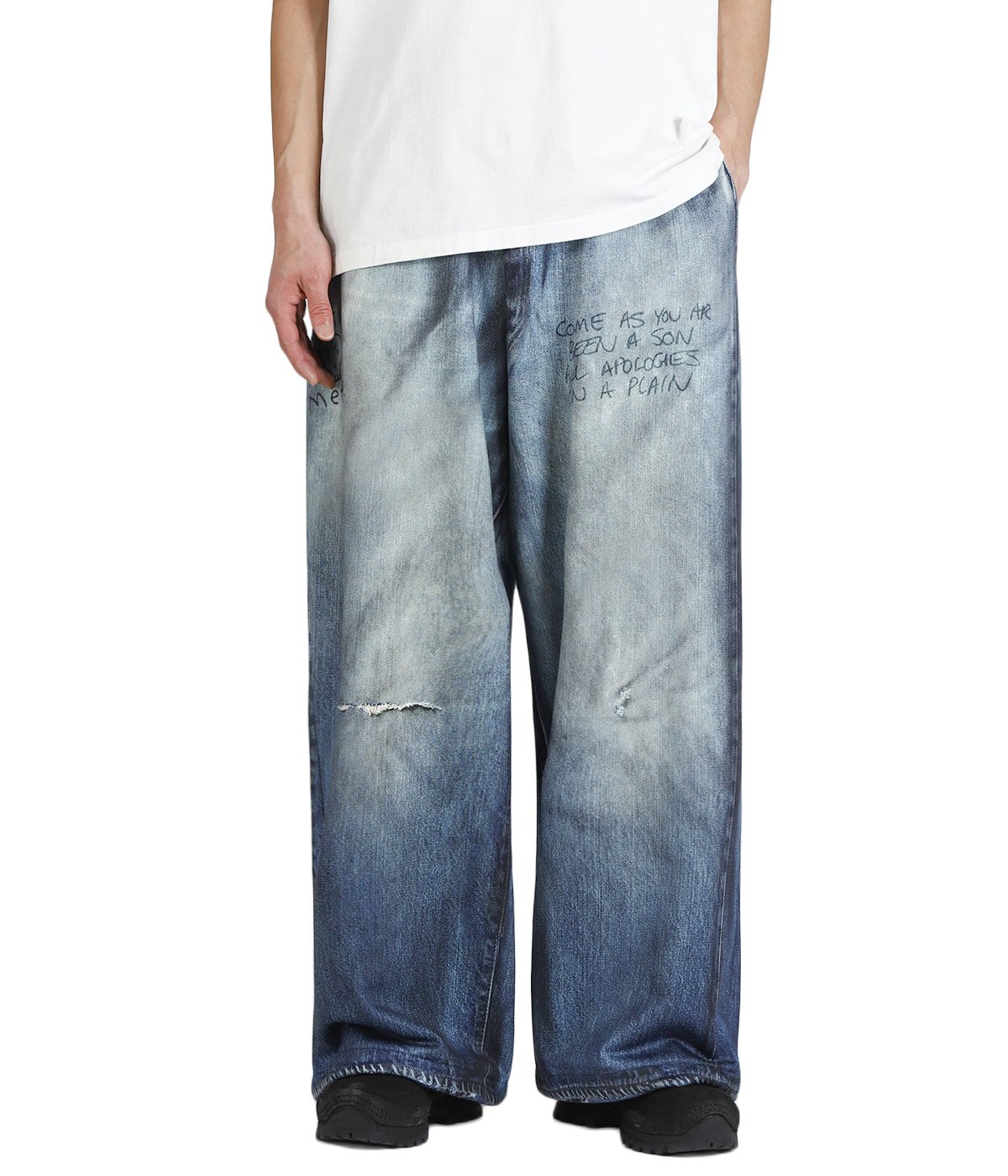 PRINT DENIM WIDE PT | TALKING ABOUT THE ABSTRACTION(トーキング