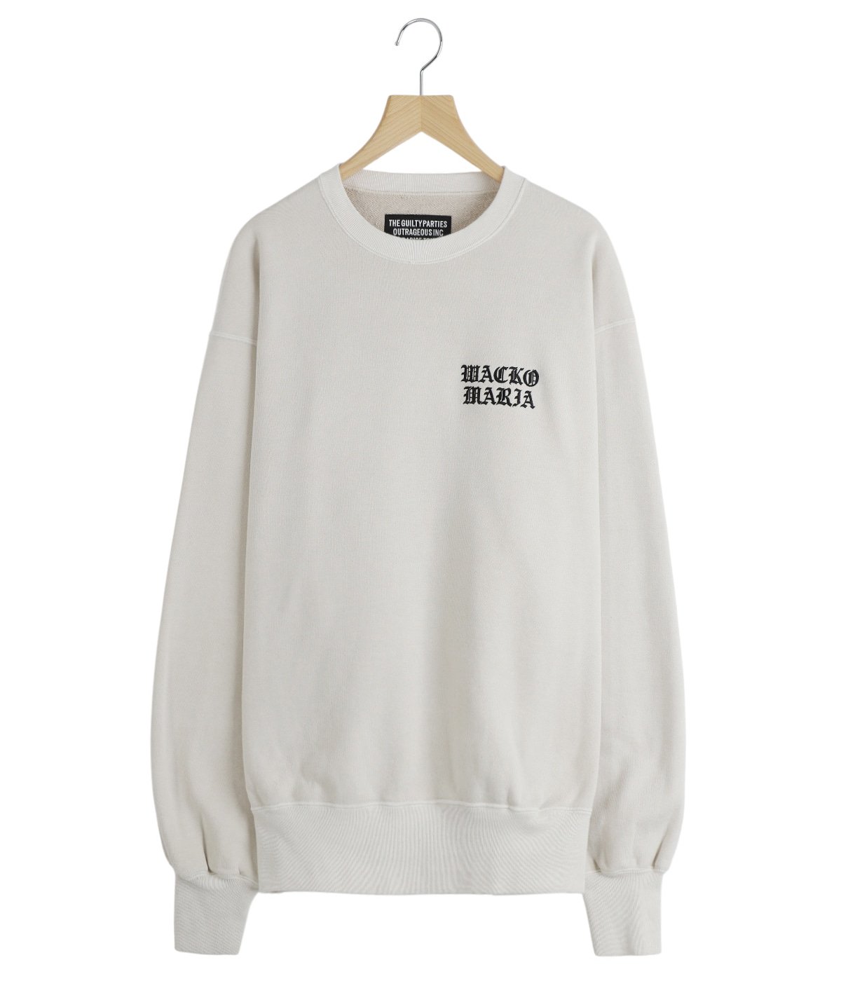 WASHED MIDDLE WEIGHT CREW NECK SWEAT SHIRT | WACKO MARIA