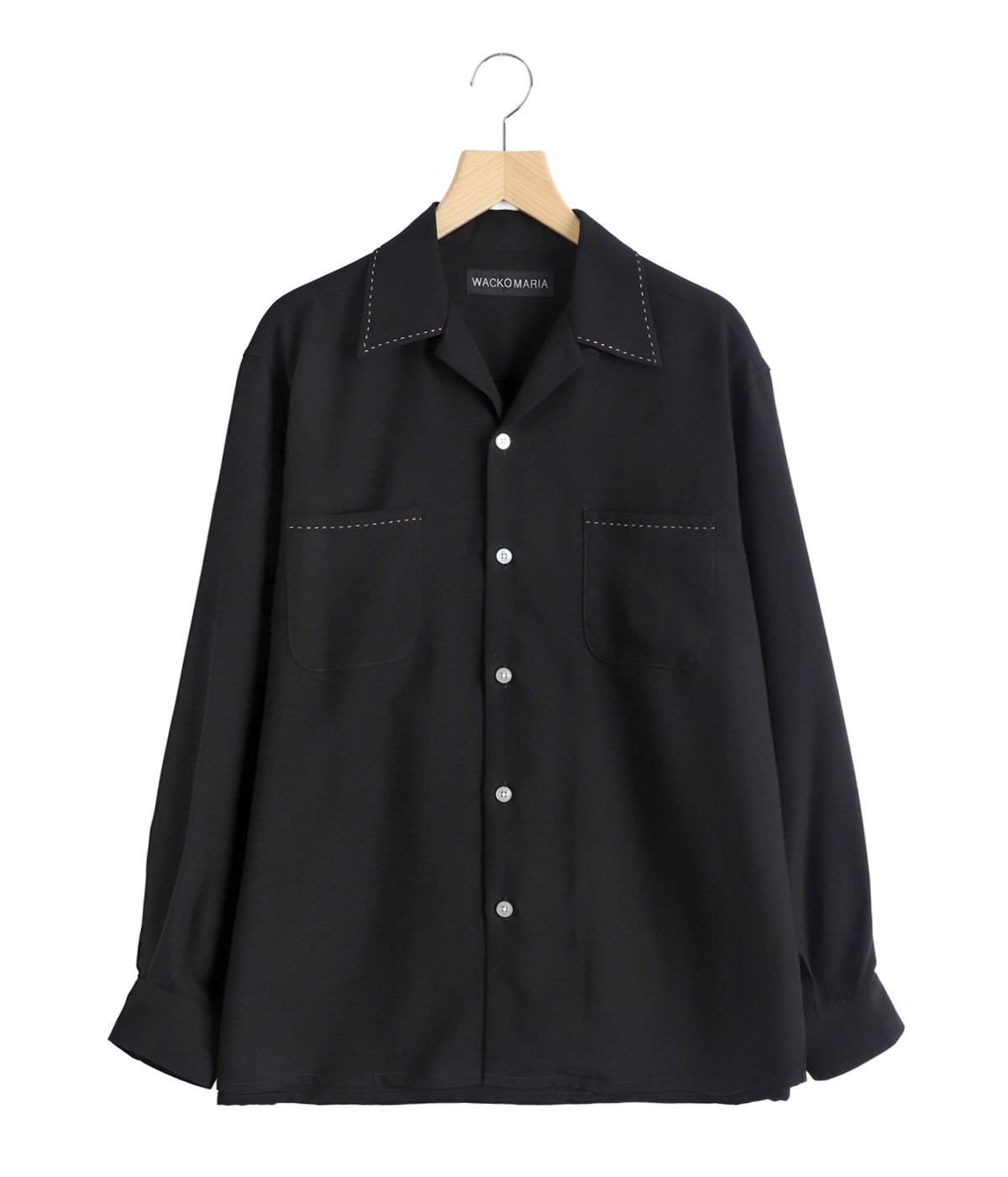 即完売美品　ワコマリア　無地50's shirt BLACK XLサイズ 50'S SHIRT L/S ( TYPE-1 ) | WACKO MARIA(ワコマリア) / トップス
