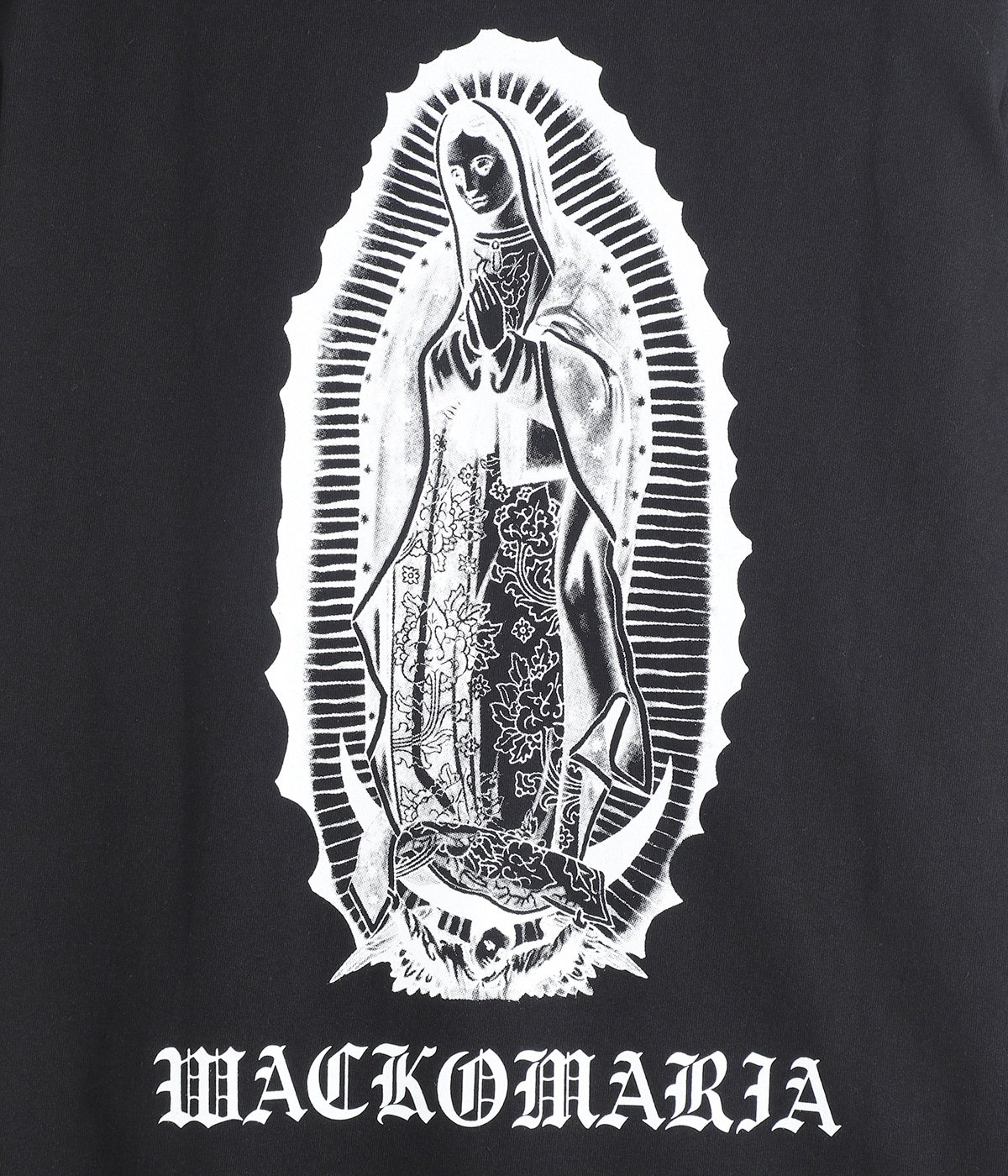ワコマリアWHITE/BLACK [26SSE-WMT-LT04 WASHED HEAVY WEIGHT CREW NECK LONG SLEEVE T-SHIRT ( TYPE-1