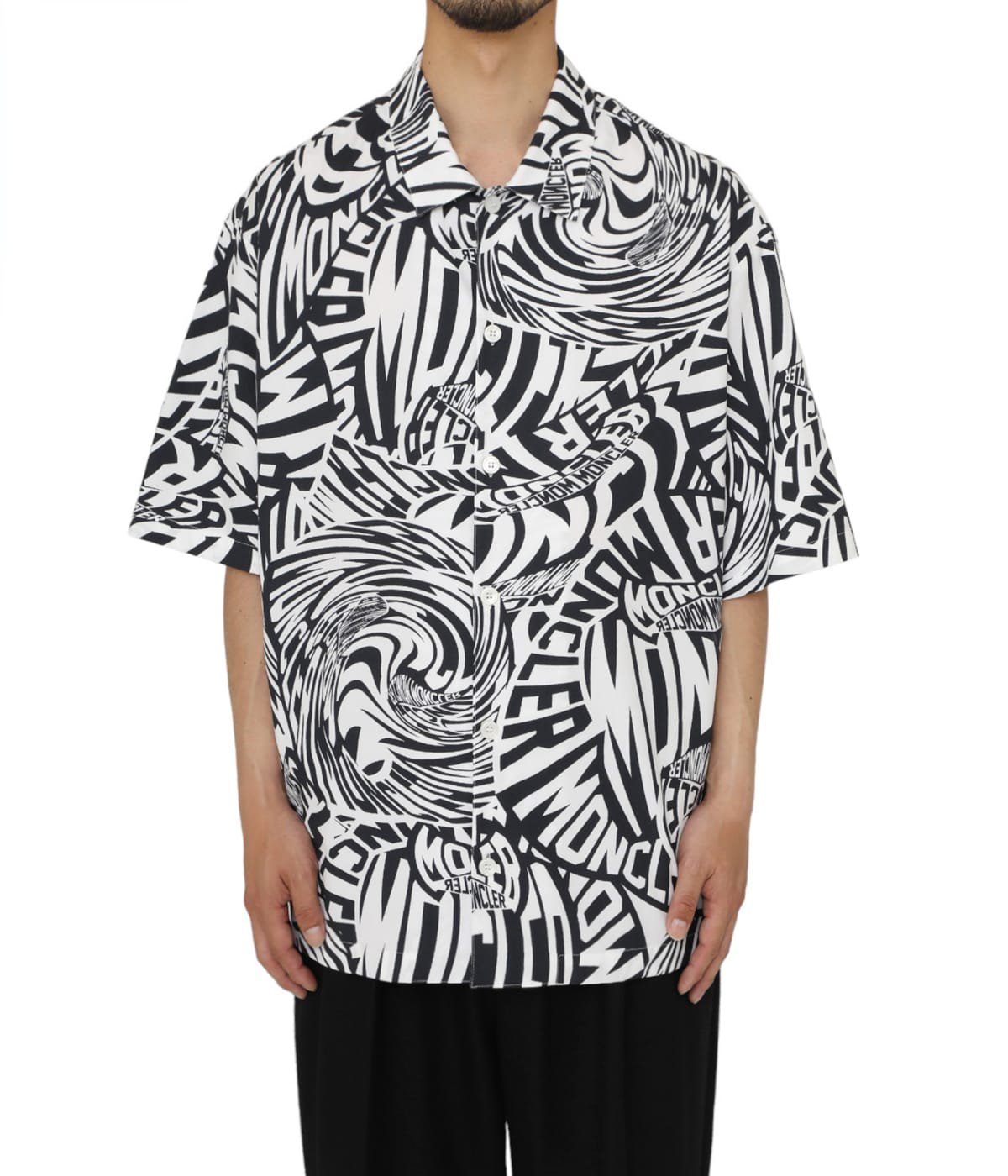 SHIRTS OPTICAL PRINTED COTTON POPLIN | MONCLER(モンクレール