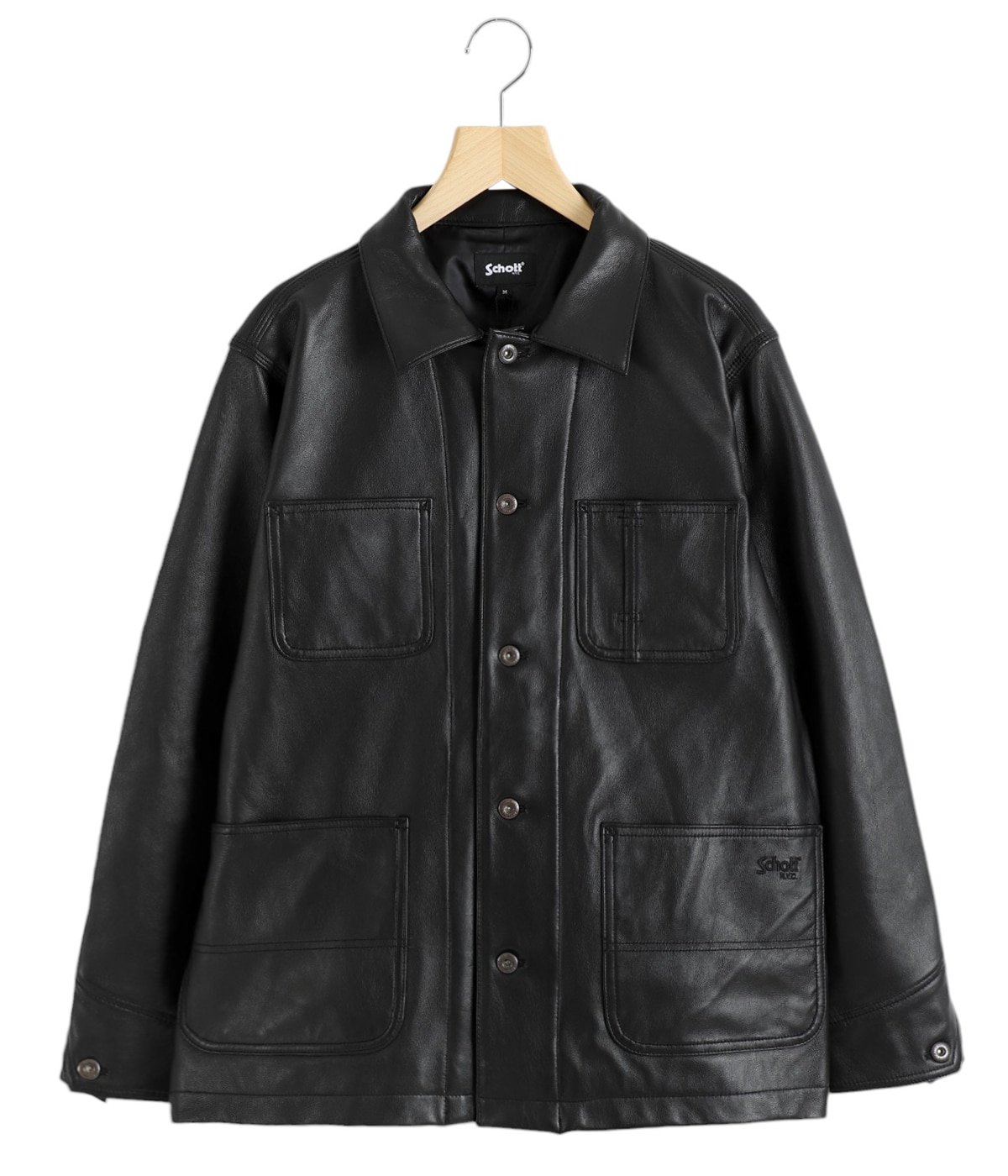 schott LAMB LEATHER COVERALL JACKET XLショット