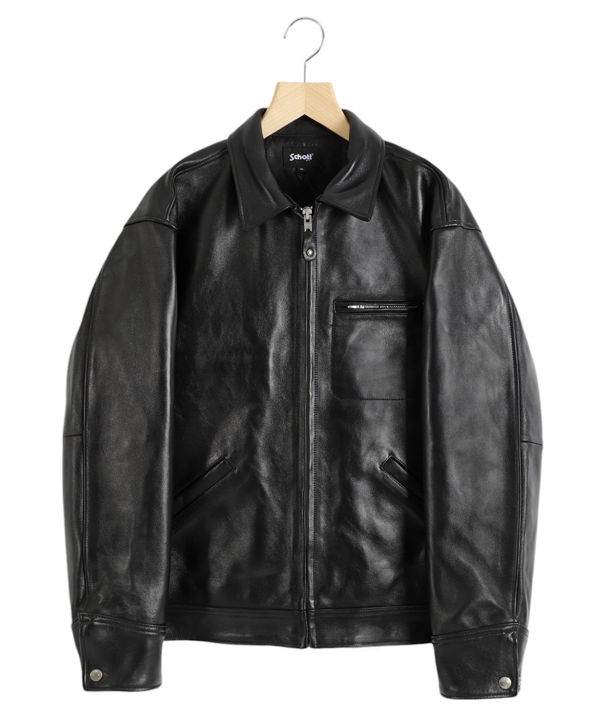 LEATHER TRACKER JACKET