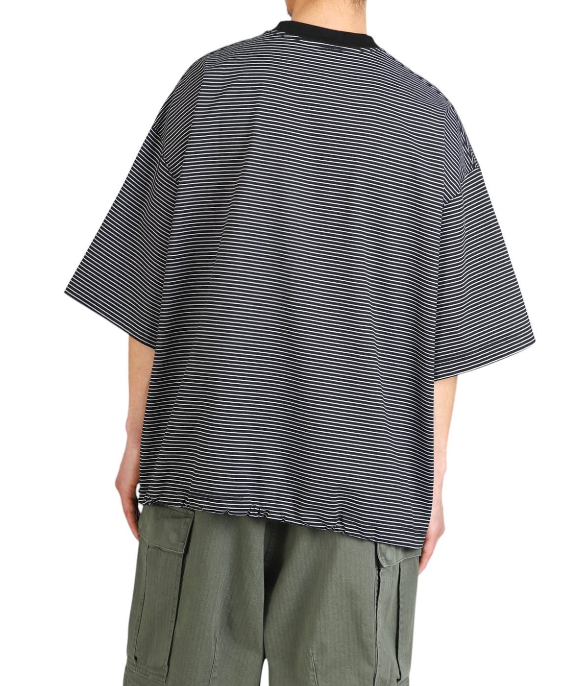 BALLOON BORDER SHORT SLEEVE T-SHIRT | is-ness(イズネス) / トップス