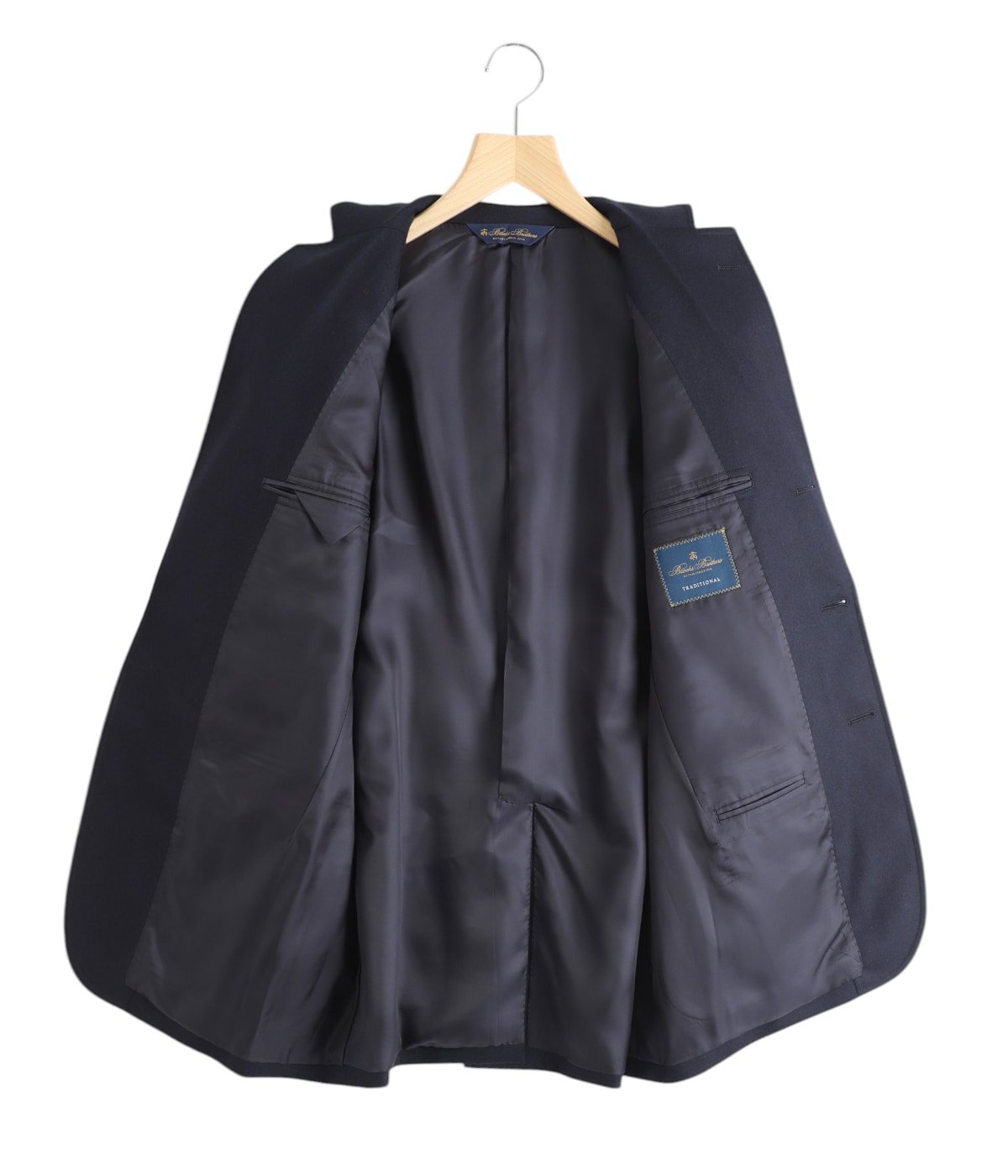 Wool/Cashmere Flannel 3-Roll-2 Comfort Sack Blazer Traditional Fit