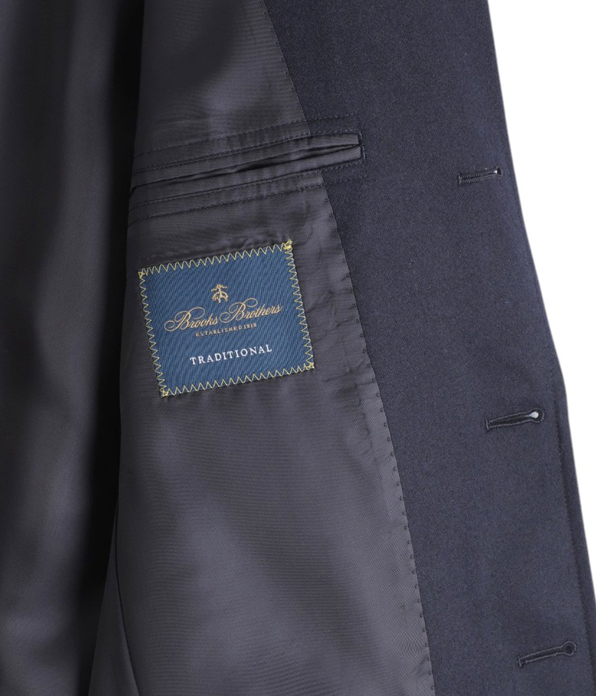 Wool/Cashmere Flannel 3-Roll-2 Comfort Sack Blazer Traditional Fit