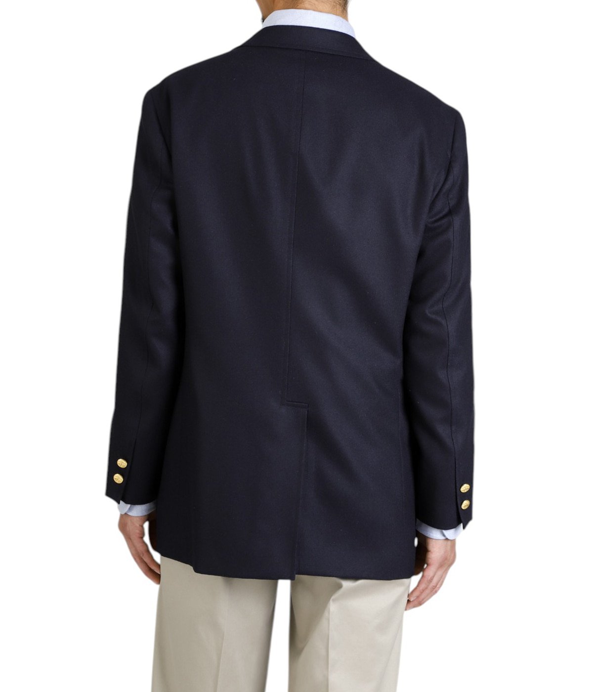 Wool/Cashmere Flannel 3-Roll-2 Comfort Sack Blazer Traditional Fit