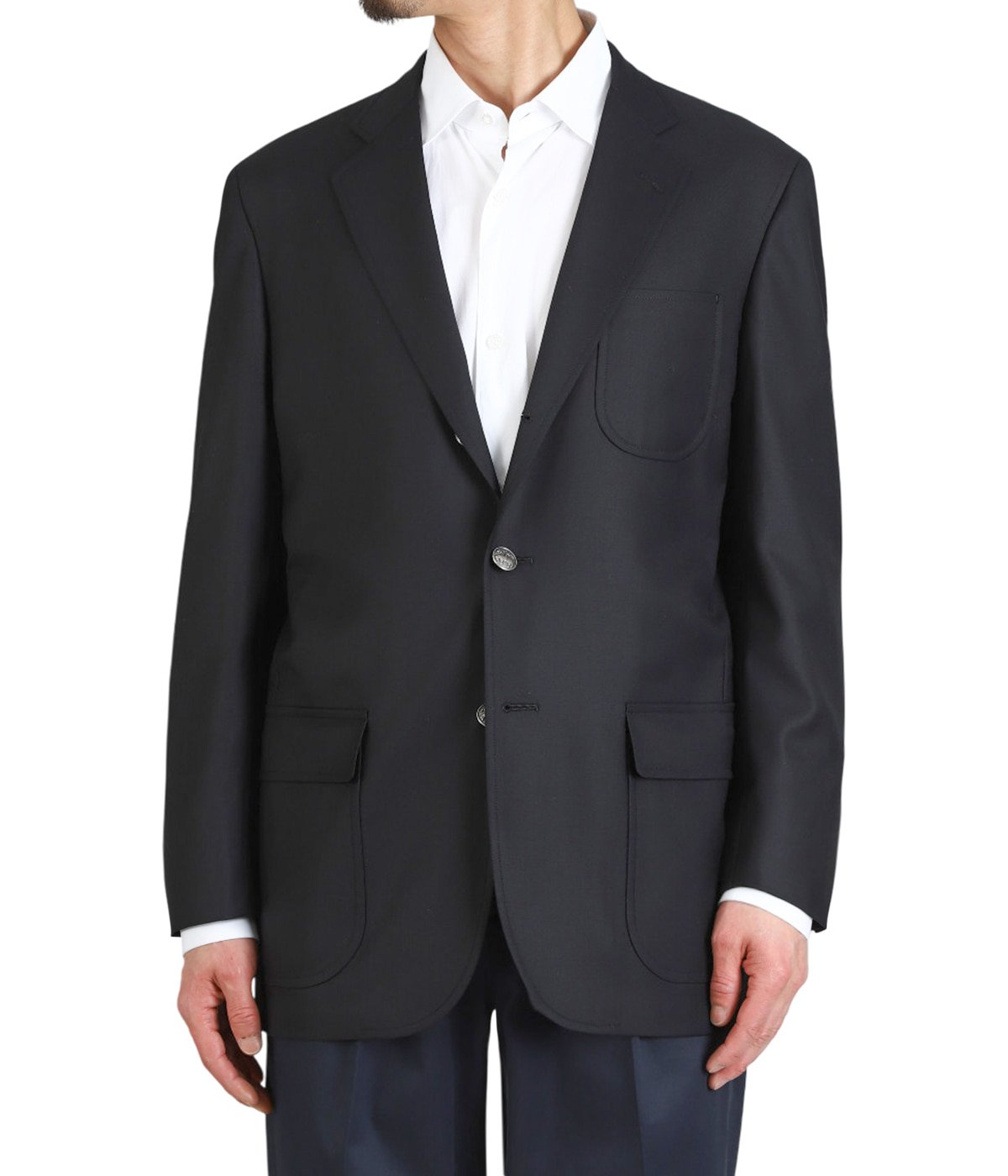 BBJ EX WHS BLZ SERGE COMF 3BSACK TRD CHV | Brooks Brothers