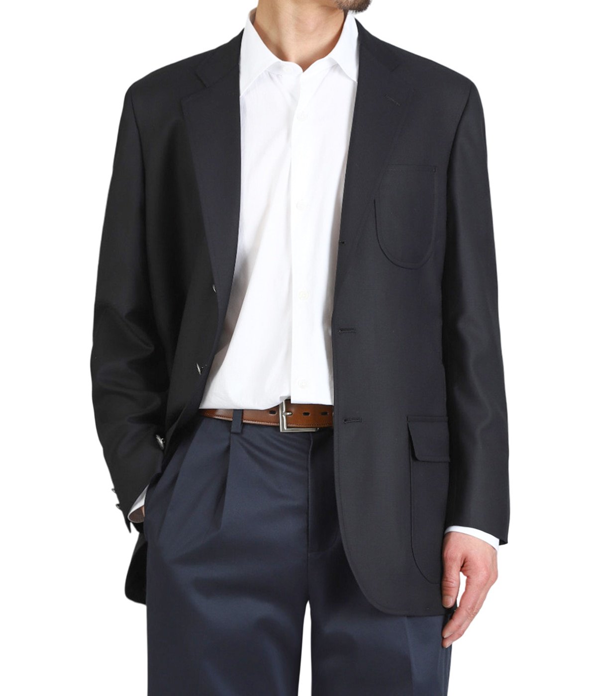 BBJ EX WHS BLZ SERGE COMF 3BSACK TRD CHV | Brooks Brothers