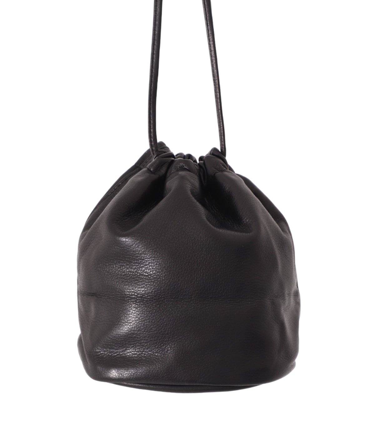 Soft Leather Drawstring Bag