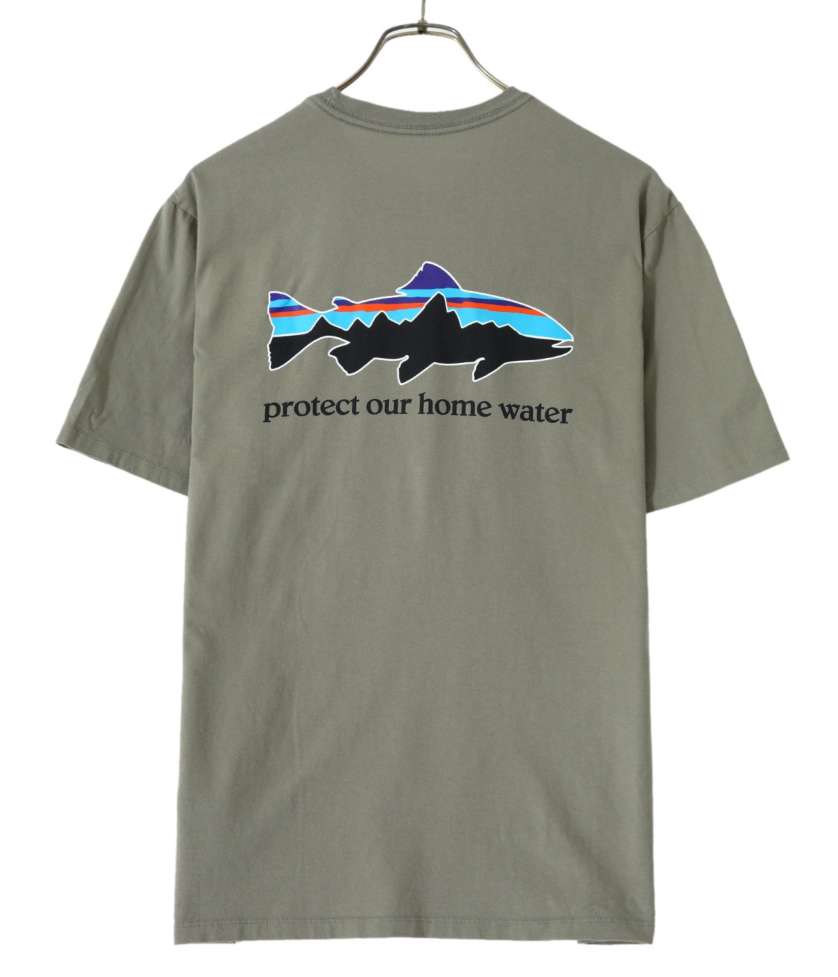 M's Home Water Trout Organic T-Shirt -WHT-
