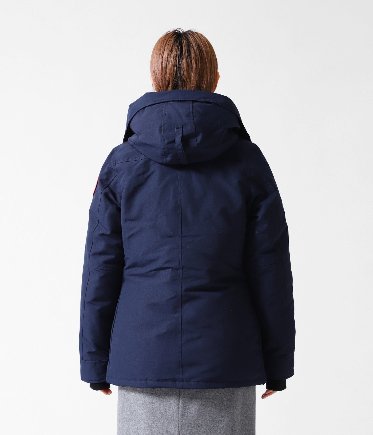 茄子紺 カナダグース RIDEAU PARKA ダウン XS ネイビー 3800L