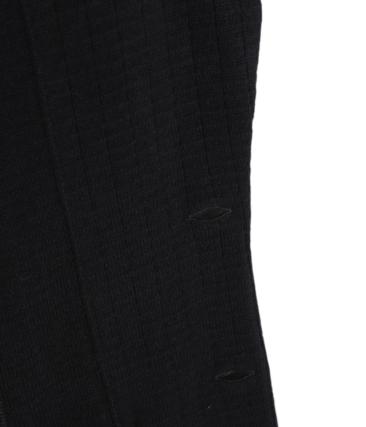 ラルディーニ　LARDINI シングル　ニットジャケット　ブラック　M ウール LARDINI (ラルディーニ) ウール シングル ニットジャケット