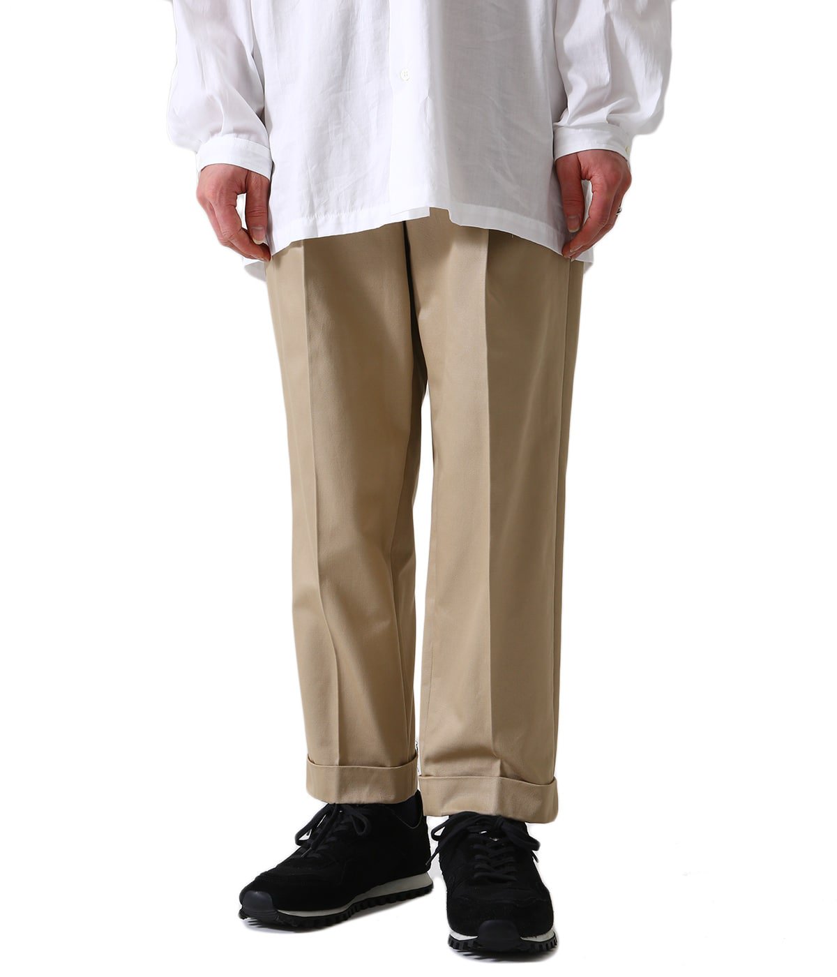 Scye サイ ベーシックス San Joaquin Cotton Tapered Pleated Trousers パンツ チノパンツ メンズ の通販 Arknets アークネッツ メンズ レディース公式通販 正規取扱店