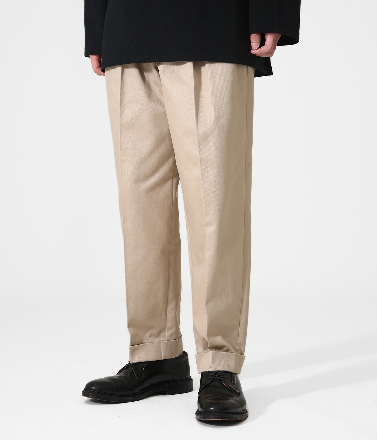 Scye サイ ベーシックス San Joaquin Cotton Chino 2pleated Tapered パンツ チノパンツ メンズ の 通販 Arknets アークネッツ メンズ レディース公式通販 正規取扱店