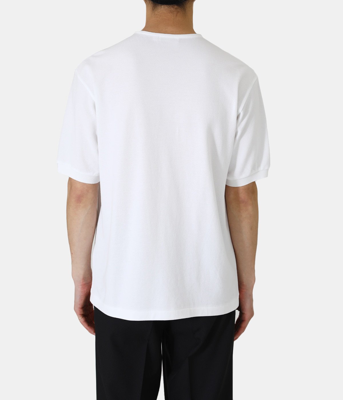 Cotton Pique Henley Neck Shirt