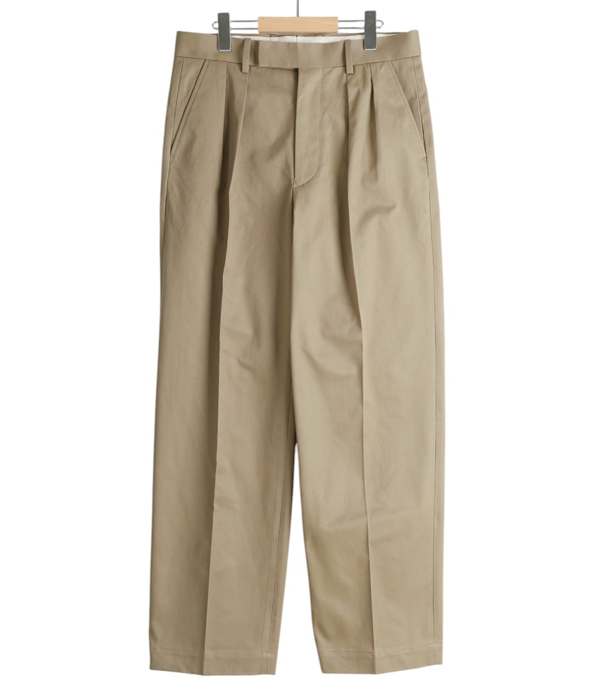 San Joaquin Cotton Pleated Trousers | Scye(サイ ベーシックス