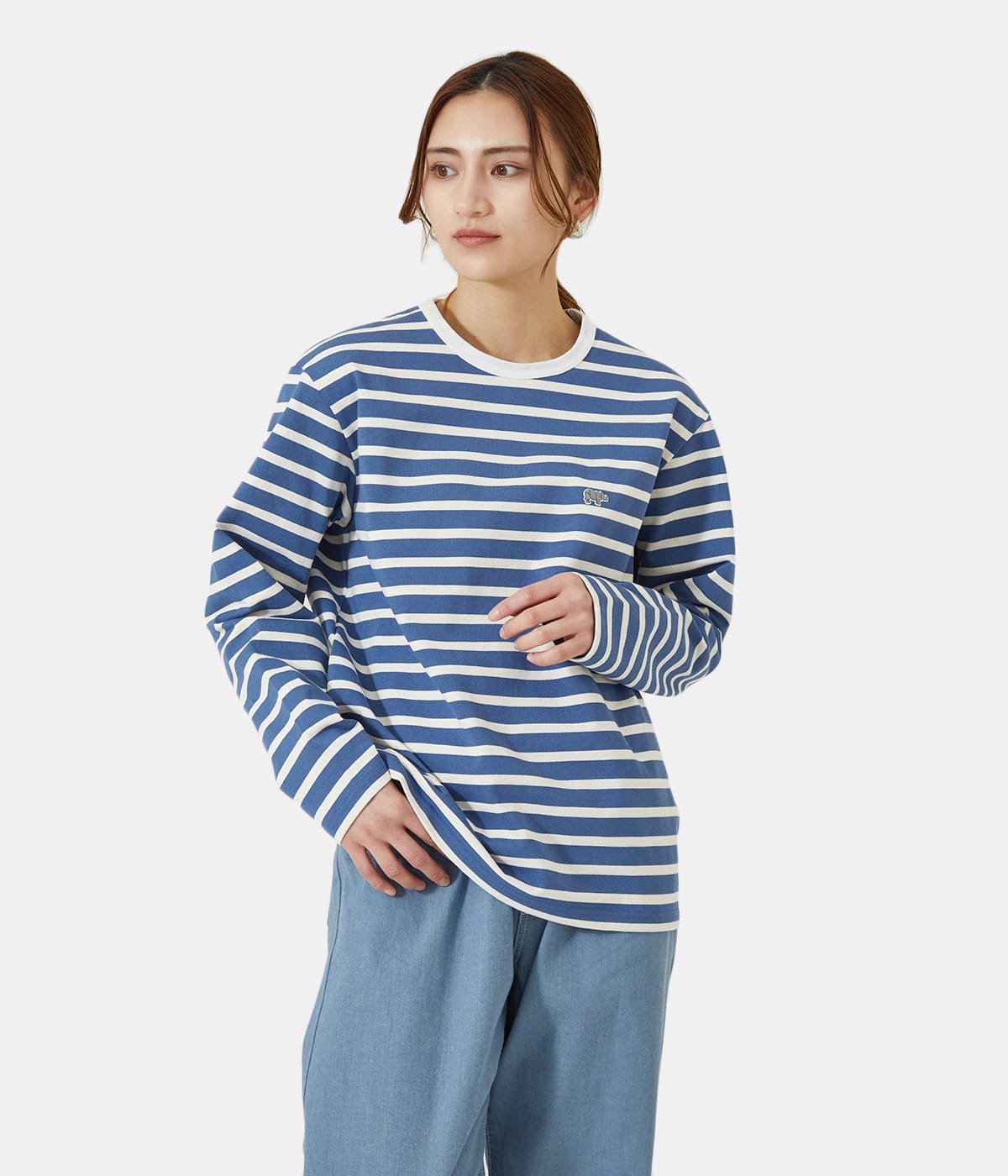 【レディース】Striped Cotton Jersey T-Shirts(L.S)