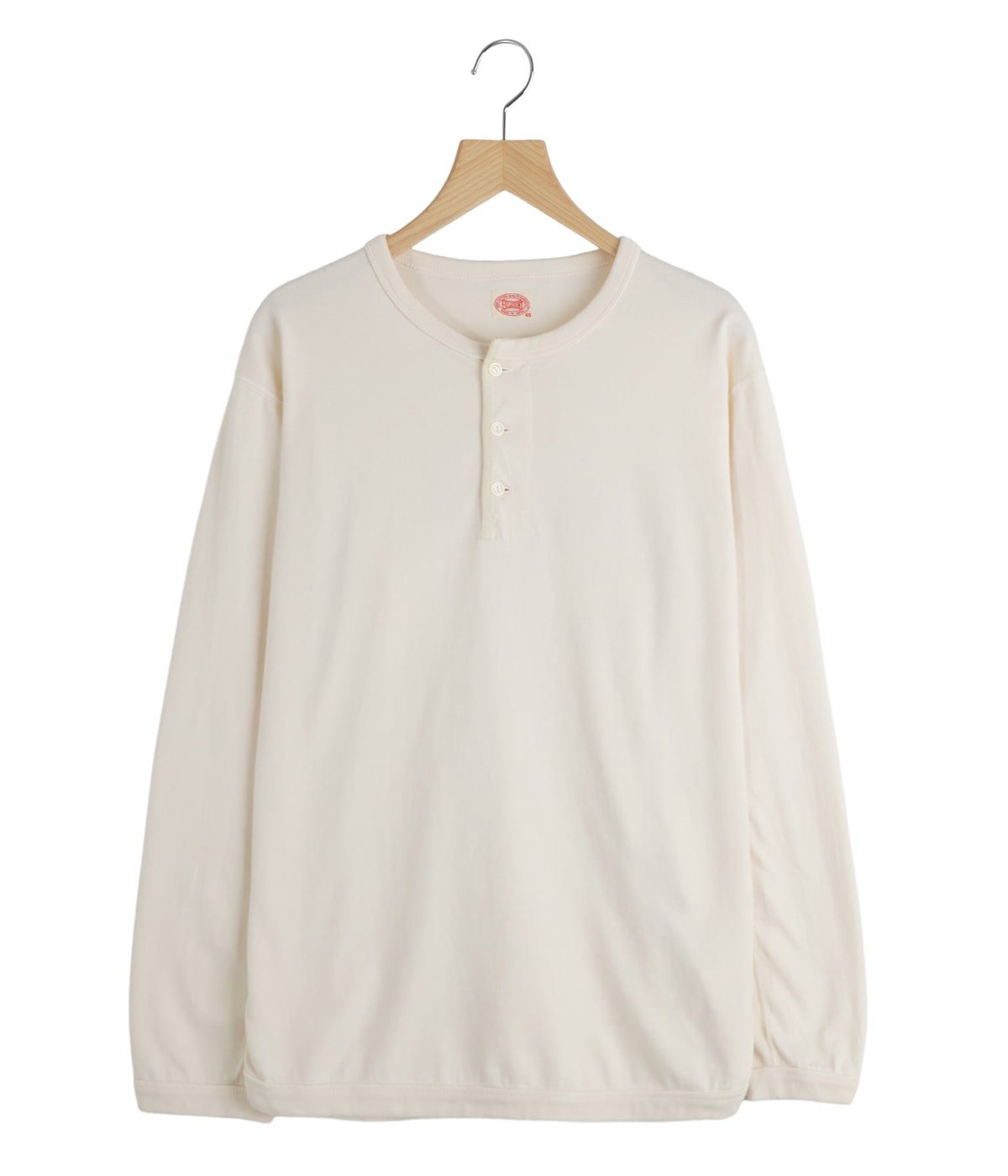 Flat Seam Heavyweight Lengsleeve Henley T Shirt | FULL COUNT