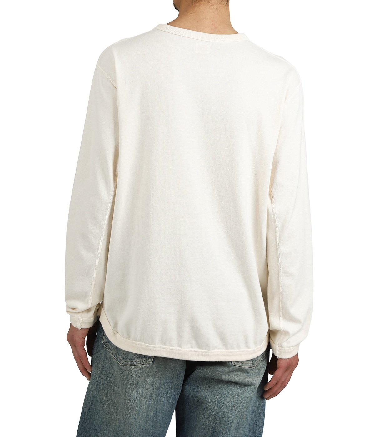 Flat Seam Heavyweight Lengsleeve Henley T Shirt | FULL COUNT 