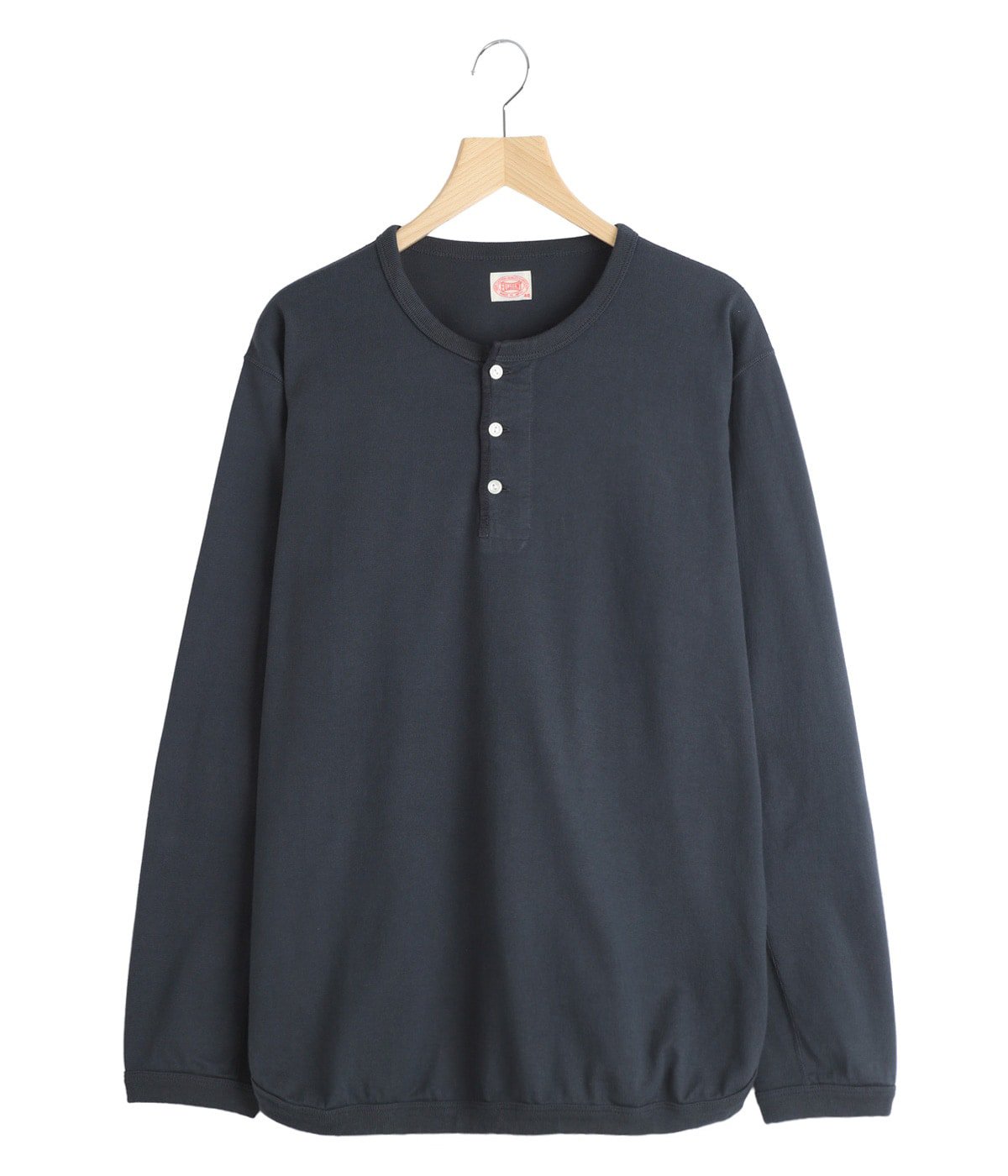 Flat Seam Heavyweight Lengsleeve Henley T Shirt | FULL COUNT