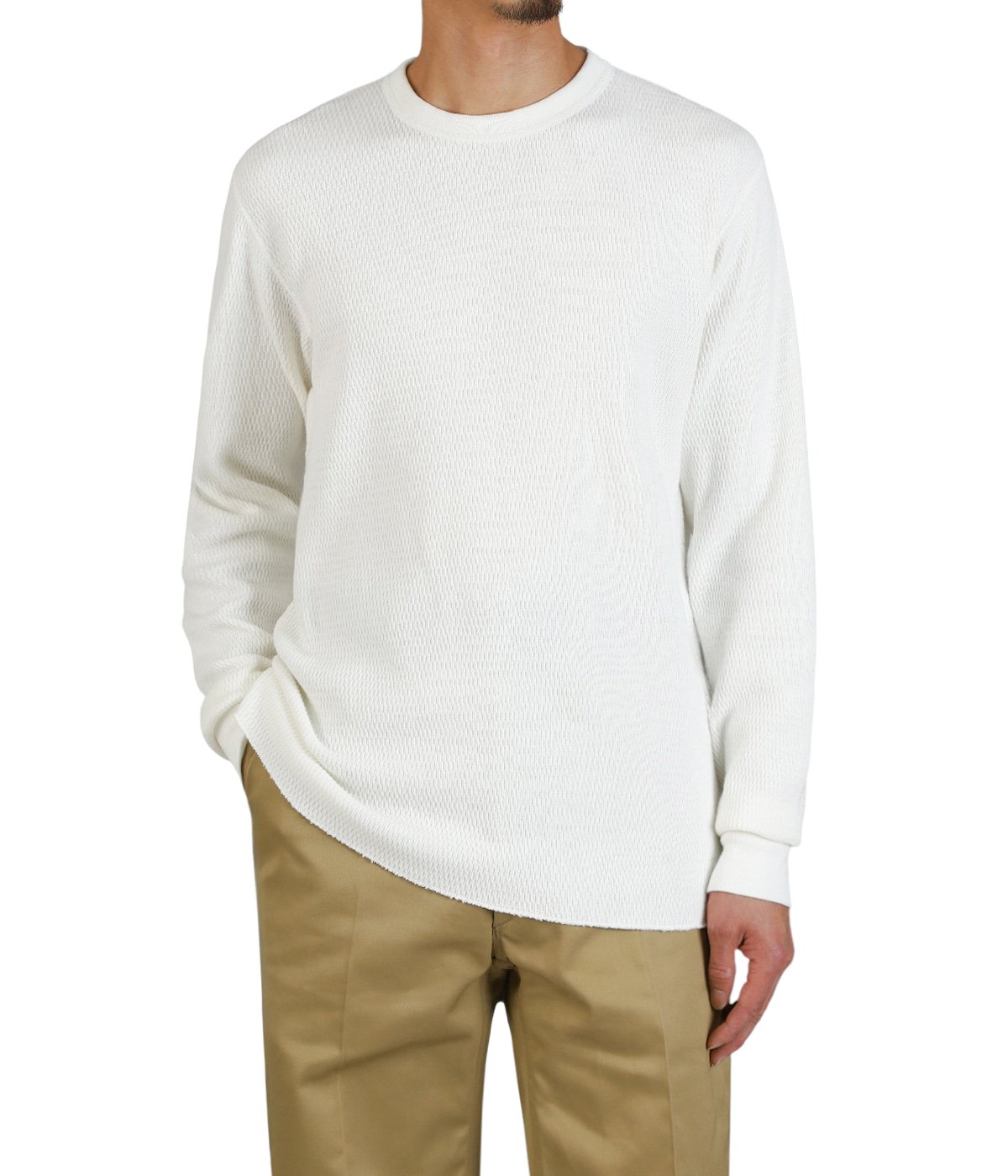 DRT artex 長袖 ホワイト THERMAL SHIRT MADE IN JAPAN | ANATOMICA(アナトミカ) / トップス