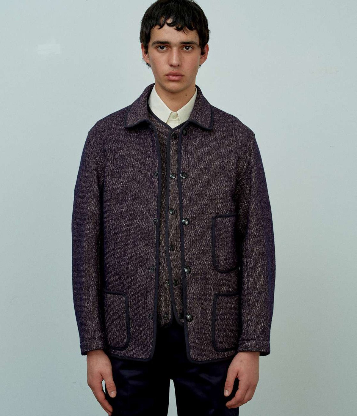 anatomica ブラウンズビーチ　BB CARDIGAN　ブラック　44 ANATOMICA / BB CARDIGAN スタイルサンプル | ARCH STELLAR PLACE