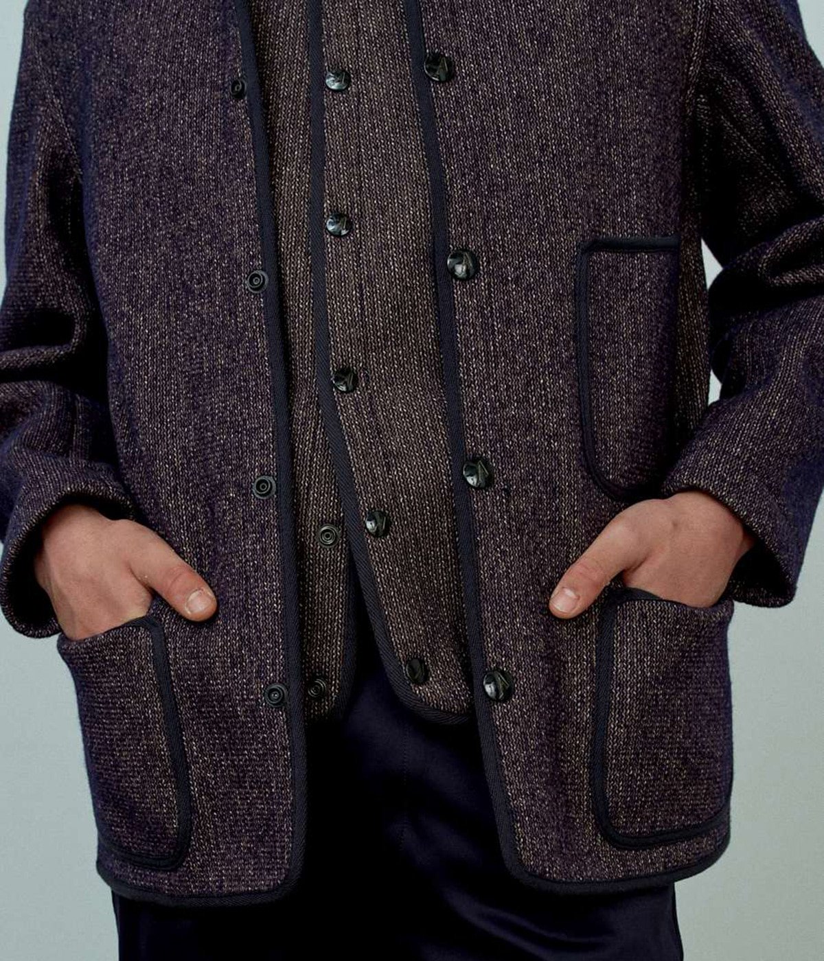 anatomica ブラウンズビーチ　BB CARDIGAN　ブラック　44 ANATOMICA / BB CARDIGAN スタイルサンプル | ARCH STELLAR PLACE