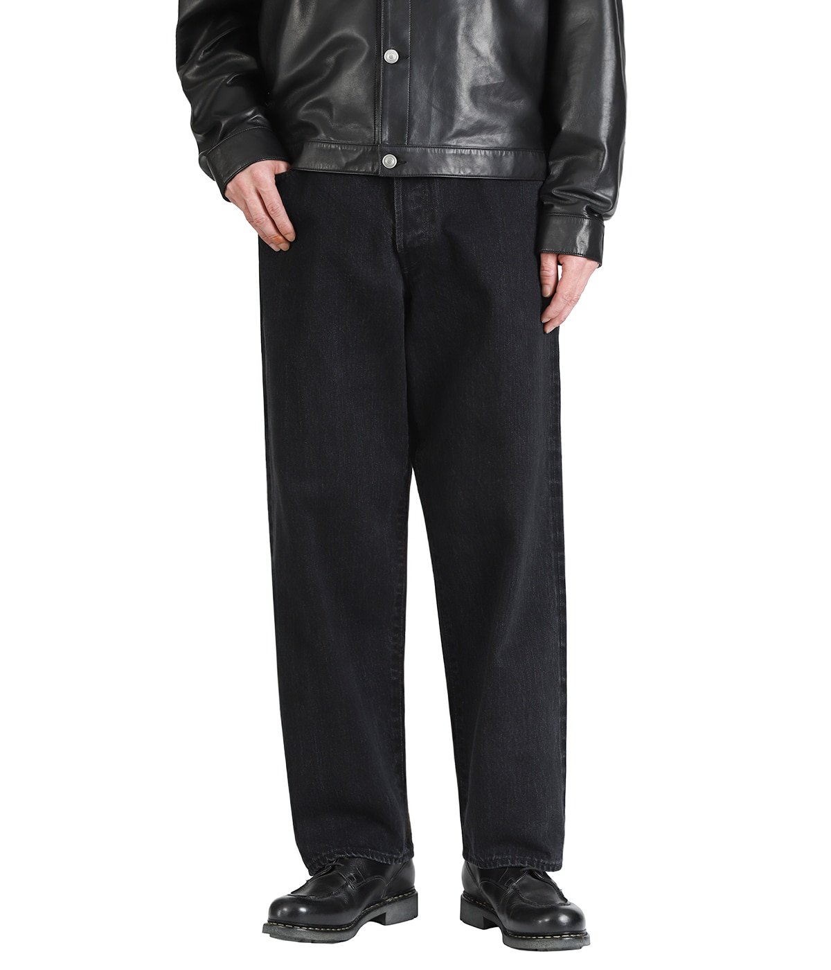Selvage Black Denim Baggy Jeans | Scye(サイ ベーシックス) / パンツ 