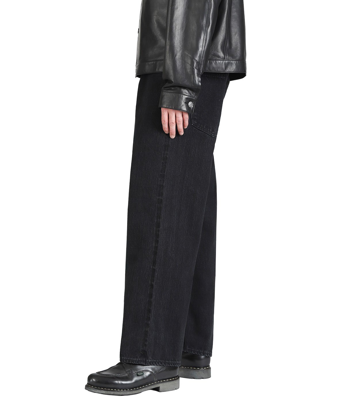 Selvage Black Denim Baggy Jeans | Scye(サイ ベーシックス) / パンツ