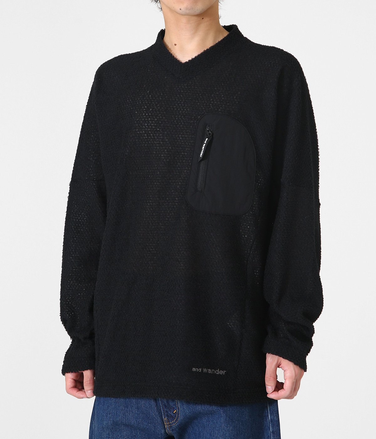 alpha direct pullover | and wander(アンドワンダー) / トップス カットソー長袖 (メンズ)の通販 -  ARKnets(アークネッツ) 公式通販 【正規取扱店】