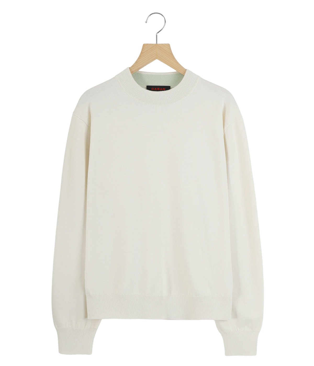 コットンカシミヤ プレーンモックネックプルオーバー | CABaN(キャバン