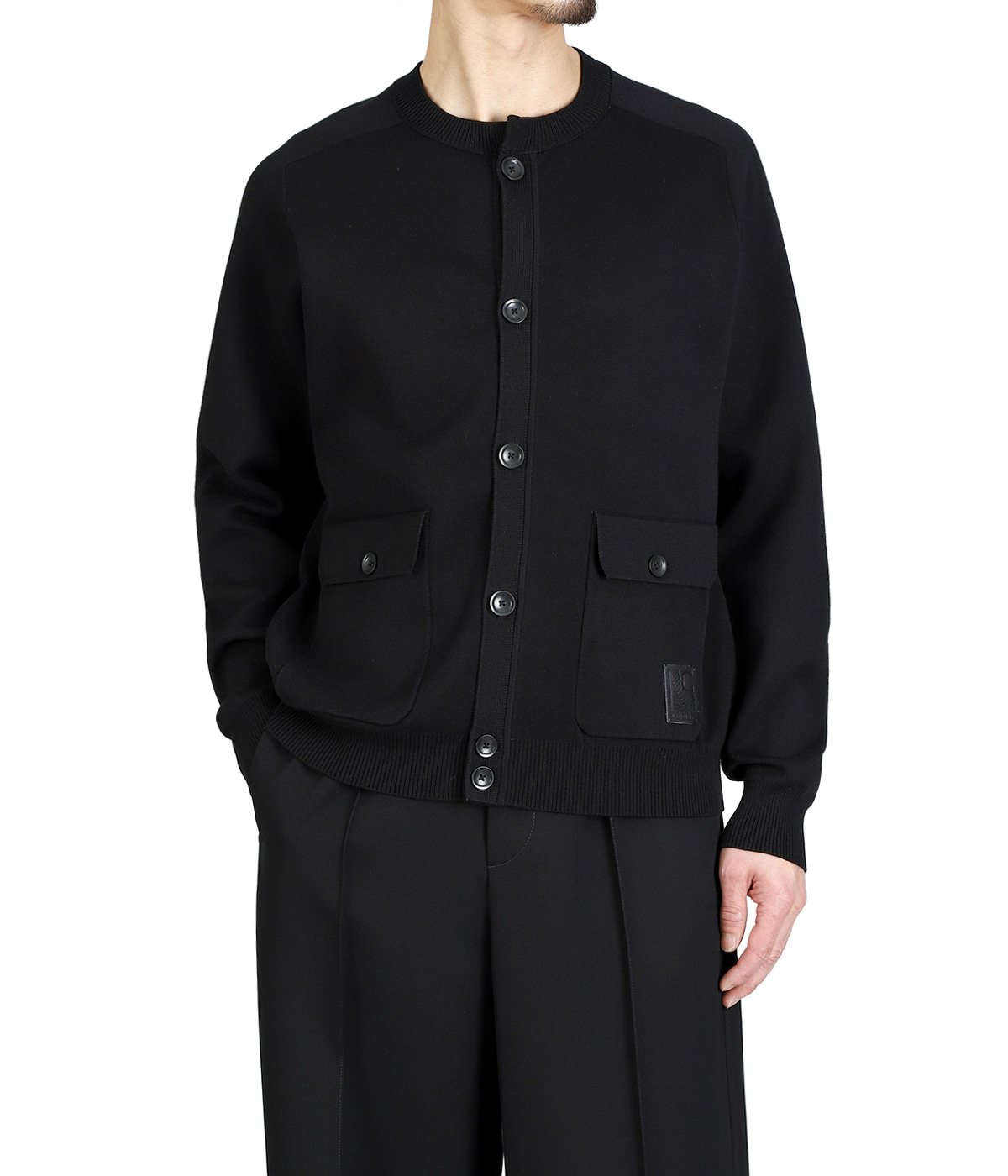 CABAN ブラック ニット Mサイズ CABaN（キャバン） セーター ニット コットンカシミヤワッフル モック