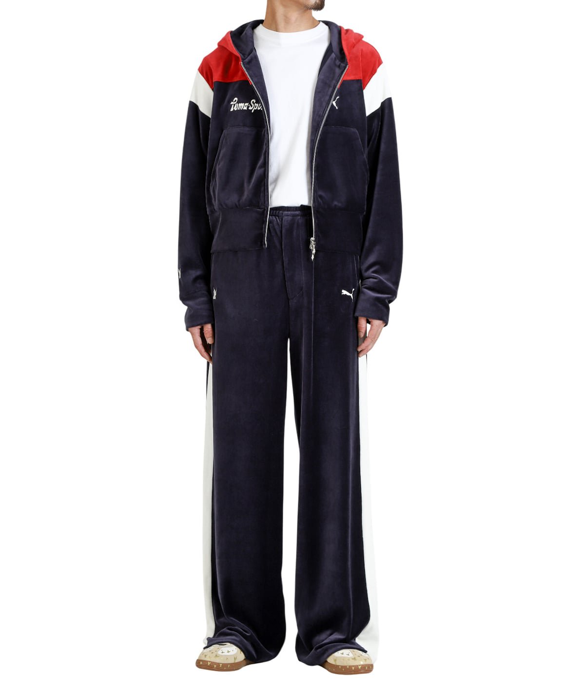 PUMA × MASU T7 WIDE TRACK PANTS Puma × Masu T7 Wide Track Pants - Dark Navy - MASU– MASU Official