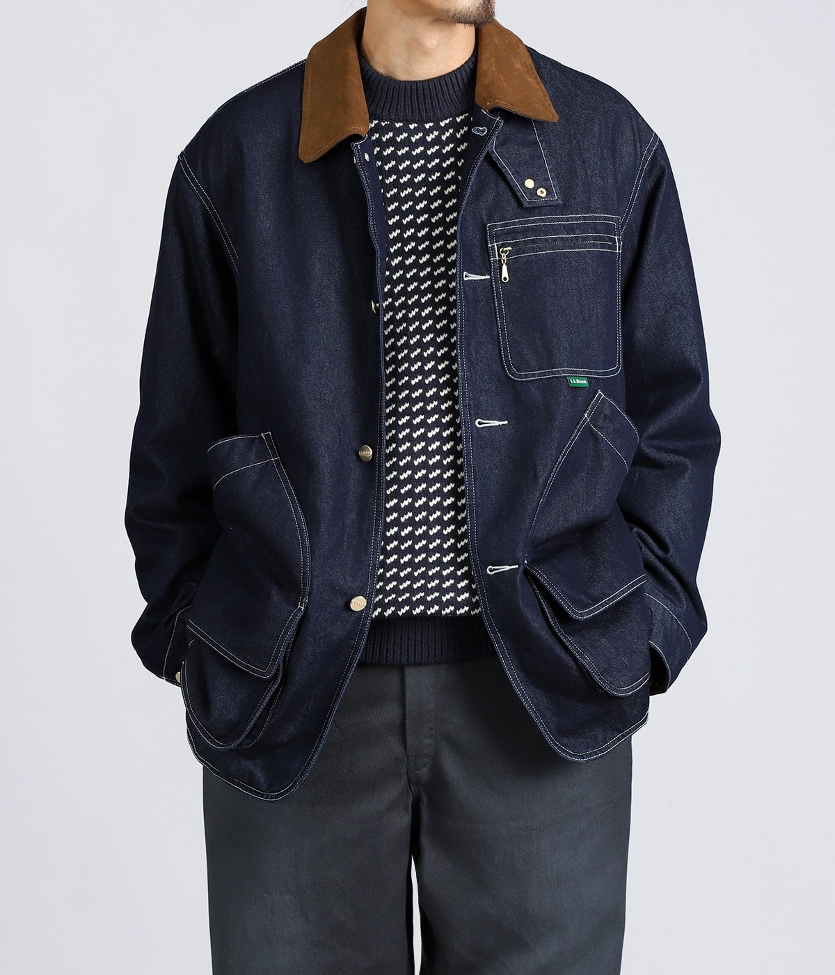 Bean's Field Coat Fleece Lined Indigo | L.L.Bean JAPAN EDITION