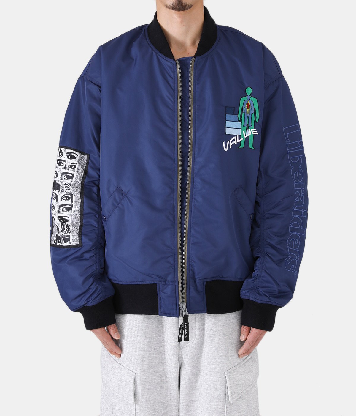 リバーシブル(10/22迄出品)LIBERAIDERS JACKET SIZE L BLUE - その他