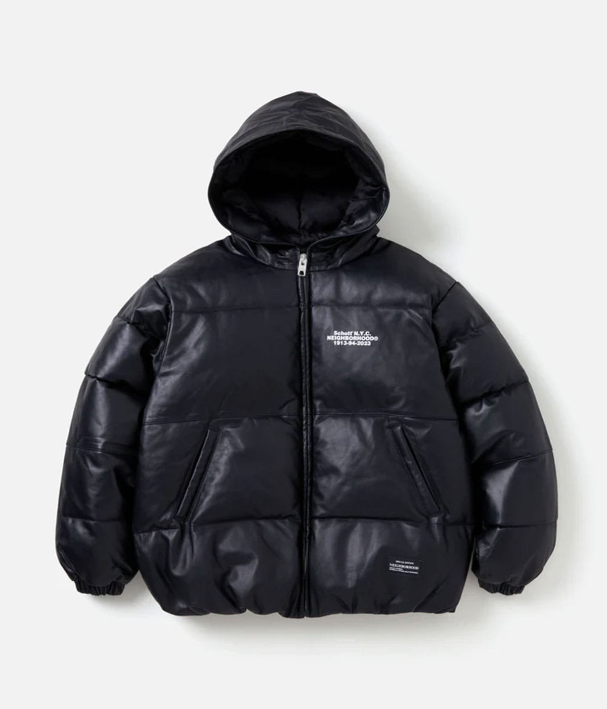 NH X Schott . LEATHER HOODED JACKET | NEIGHBORHOOD