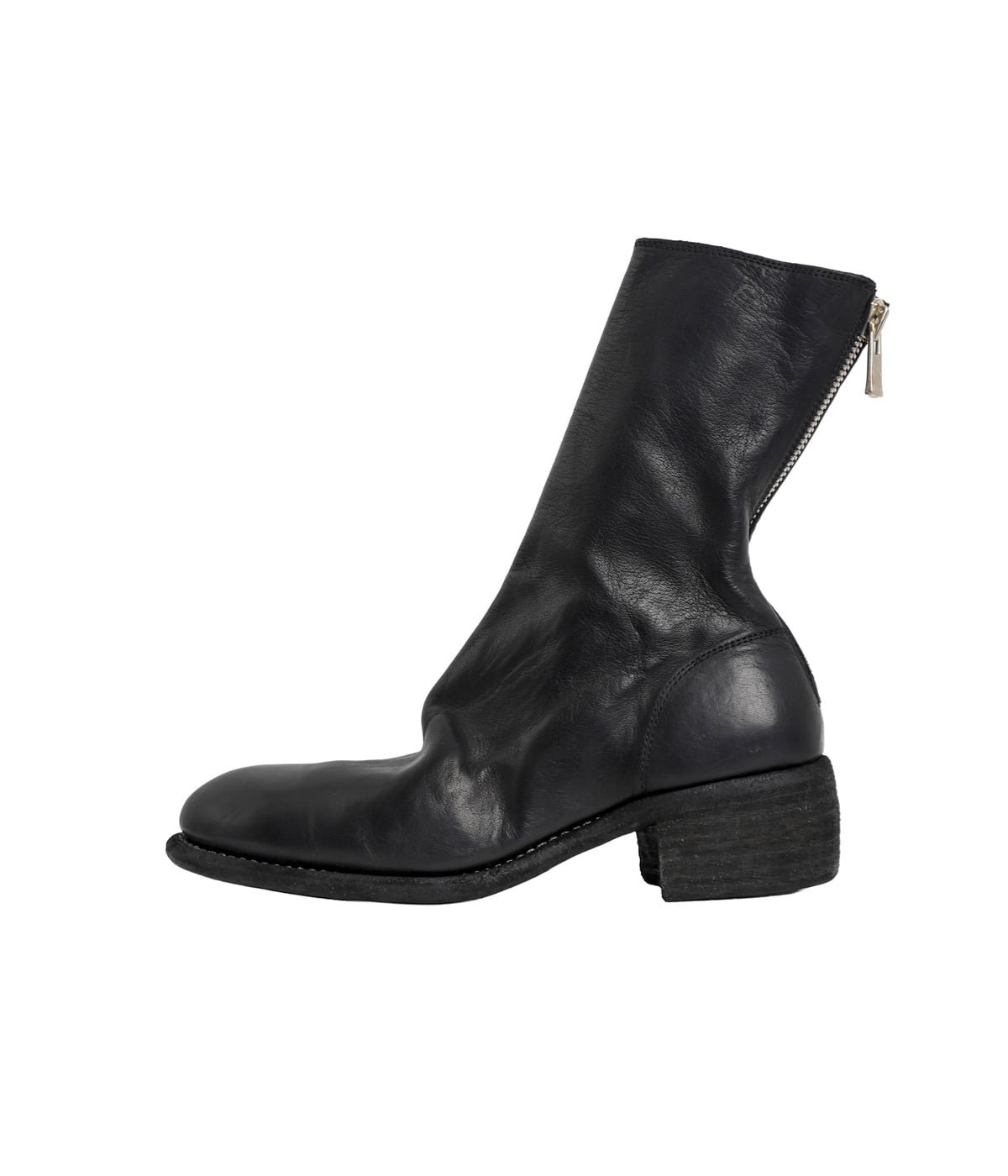 Guidi ブーツ レディース】BACK ZIP MID BOOTS -SOFT HORSE FULL GRAIN BLKT